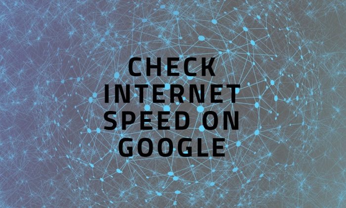 Google search test internet speed