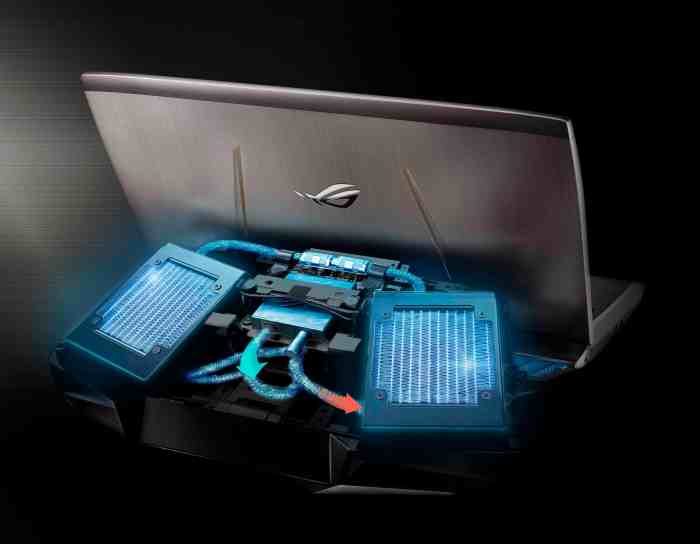 Asus liquid cooled gaming laptop upgrade