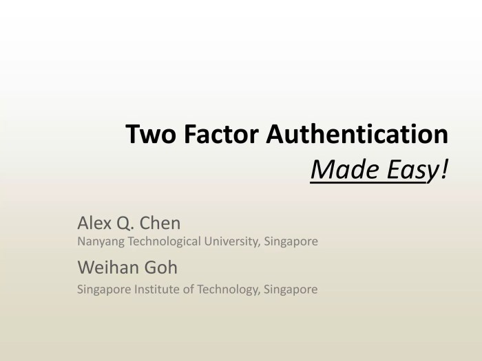 Google two factor authentication simplified