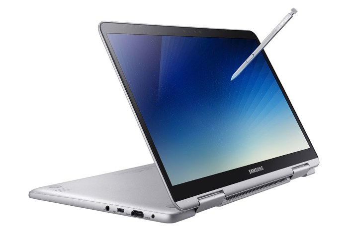 Samsung unveils the notebook 7 flip windows 10 convertible