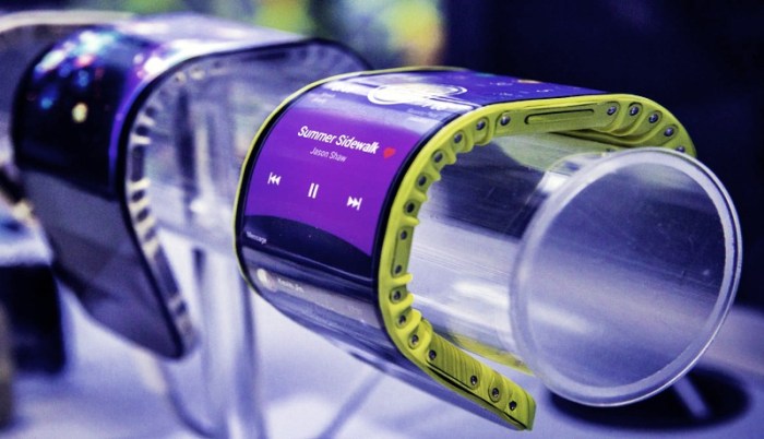 Lenovo bendable phone on your wrist