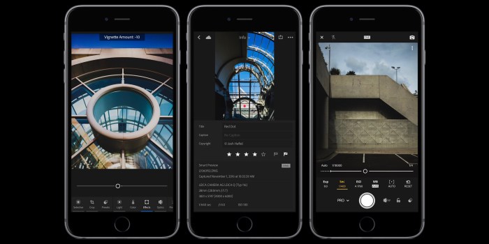 Lightroom for ios updated with raw editing