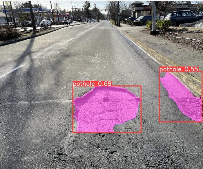 Google patent pothole detection system