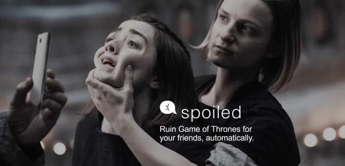 Website texts game of thrones spoilers