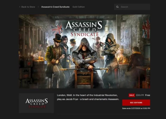 Assassins creed syndicate 19th nov pc release