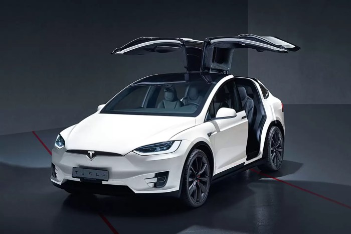 Tesla model x signature series ready to be modified